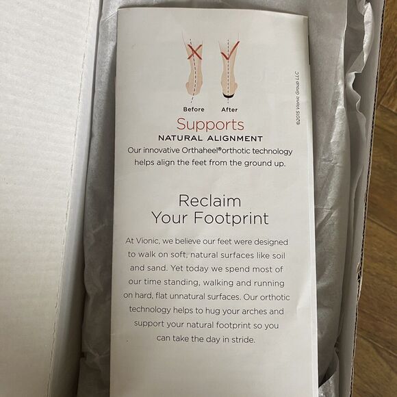 Vionic Flip Flops Women 6 Brown Pink‎ Rest Ricci Thong Sandals Leather Beaded - Picture 9 of 13